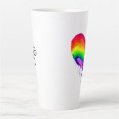 Schmelzherz | Liebe Liebe LGBTQIA+ Milchtasse (Vorderseite)