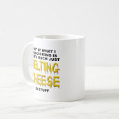Schmelzkäse Lustiger Becher Kaffeetasse (Vorderseite Links)
