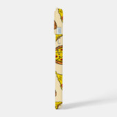 Schmelzkäse Pizza Muster iPhone 15 Hülle (Linke Seite)