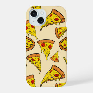 Schmelzkäse Pizza Muster iPhone 15 Hülle