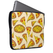 Schmelzkäse Pizza Muster Laptopschutzhülle (Vorne Rechts)