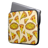 Schmelzkäse Pizza Muster Laptopschutzhülle (Vorderseite Links)