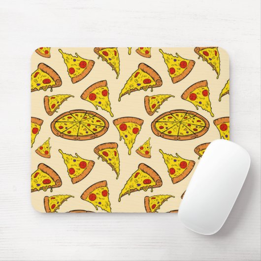 Schmelzkäse Pizza Muster Mousepad (Mit Mouse)