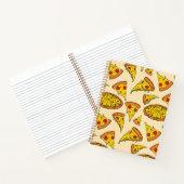 Schmelzkäse Pizza Muster Notizblock (Innenseite)