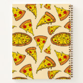 Schmelzkäse Pizza Muster Notizblock (Rückseite)