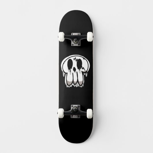 Schmelzschädel Skateboard (Vorderseite)