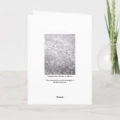 Schmelzschnee Dankeskarte (Rückseite)