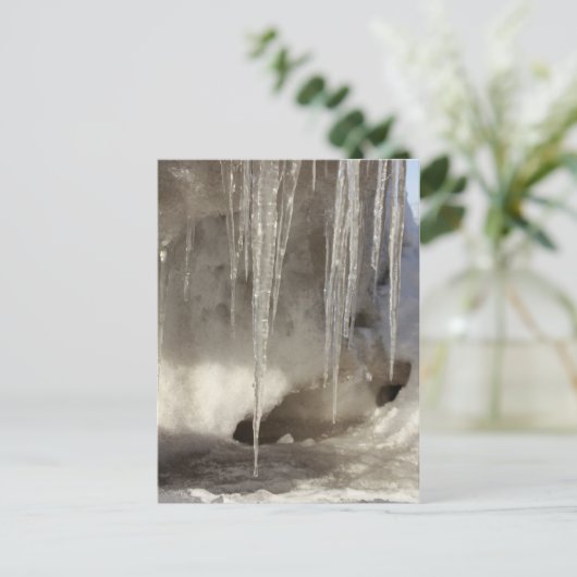 Schmelzschnee Postkarte (Stehend Vorderseite)