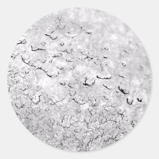Schmelzschnee Runder Aufkleber (Vorderseite)