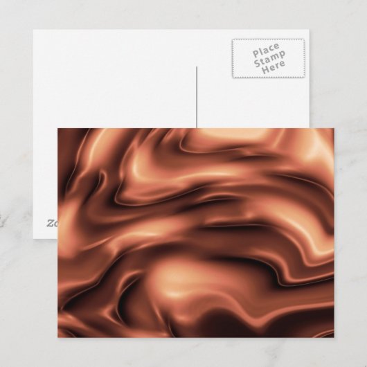 Schmelzschokolade Postkarte (Vorne/Hinten)