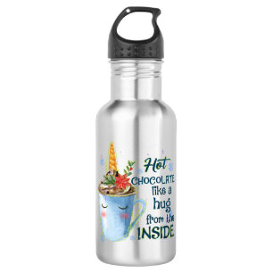 Schmelztablette   Gemütlicher Einhorn Winter Edelstahlflasche