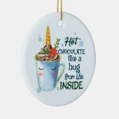 Schmelztablette | Gemütlicher Einhorn Winter Keramik Ornament (Rechts)