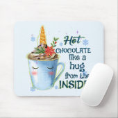 Schmelztablette | Gemütlicher Einhorn Winter Mousepad (Mit Mouse)
