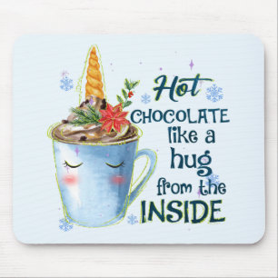 Schmelztablette   Gemütlicher Einhorn Winter Mousepad