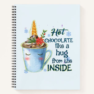 Schmelztablette   Gemütlicher Einhorn Winter Notizblock