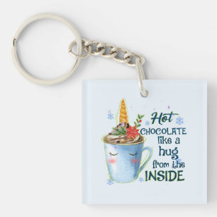 Schmelztablette   Gemütlicher Einhorn Winter Schlüsselanhänger