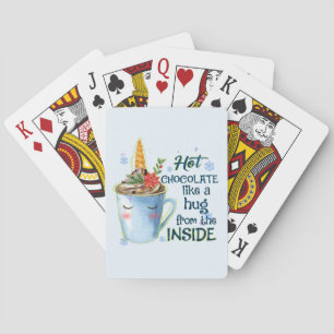 Schmelztablette   Gemütlicher Einhorn Winter Spielkarten