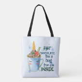 Schmelztablette | Gemütlicher Einhorn Winter Tasche (Rückseite)
