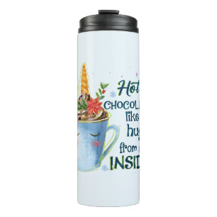 Schmelztablette   Gemütlicher Einhorn Winter Thermosbecher