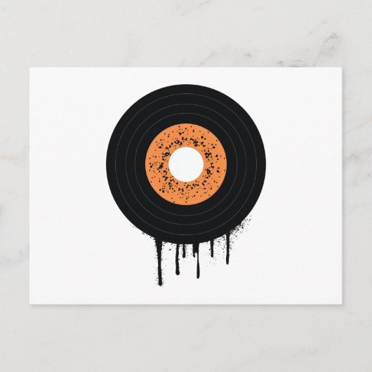 Schmelztiegel Vinyl lp Record Einladungspostkarte (Vorderseite)