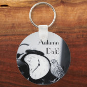 Schmelzuhr Herbst Dali Schlüsselanhänger (Vorderseite)