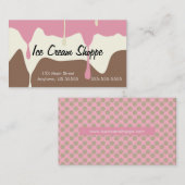 Schmelzwasser aus Neapolitan Ice Visitenkarte (Vorne/Hinten)