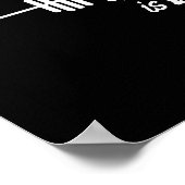 Schmerz ist akzeptabel, Quitting ist nicht. Poster (Ecke)