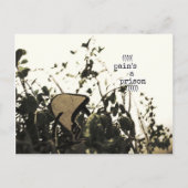 Schmerz ist ein Gefängnis Postkarte (Vorderseite)