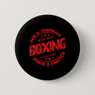 Schmerz ist temporäre Arbeit harte Boxen Kampf lei Button