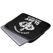 Schmerz ist vorübergehend, Ruhm ist für immer - Bo Laptopschutzhülle (Vorne Knopf)