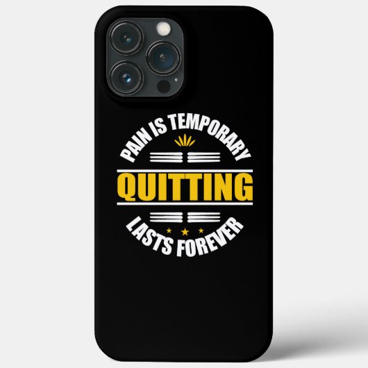 Schmerz ist vorübergehendes Aussetzen für immer Case-Mate iPhone Hülle (Rückseite)