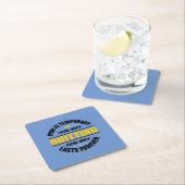 Schmerz ist vorübergehendes Aussetzen für immer Rechteckiger Pappuntersetzer (Vor Ort)