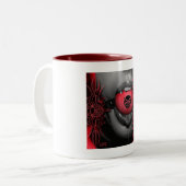 Schmerz-Stern-Ball-Gag-Tasse Zweifarbige Tasse (Vorderseite Links)