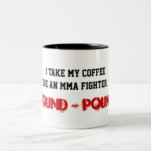 Schmerz-Stern Mixed Martial Arts-Ground&Pound Zweifarbige Tasse