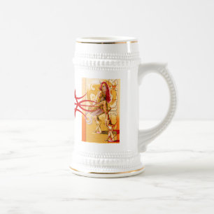 Schmerz-Stern-Sünden-rote Stammes- Logo-Tasse Bierglas