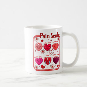 Schmerzbewertung Herz Candy Trauma Krankenschweste Kaffeetasse