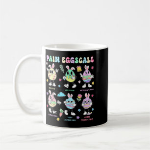 Schmerzbewertung Ostertag Süßer Hase Eier Krankens Kaffeetasse