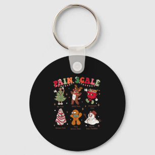 Schmerzbewertung Retro-Weihnachten Krankenpfleger  Schlüsselanhänger
