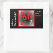 Schmerzen 24/7 Aufkleber - chronische unsichtbare (Tasche)