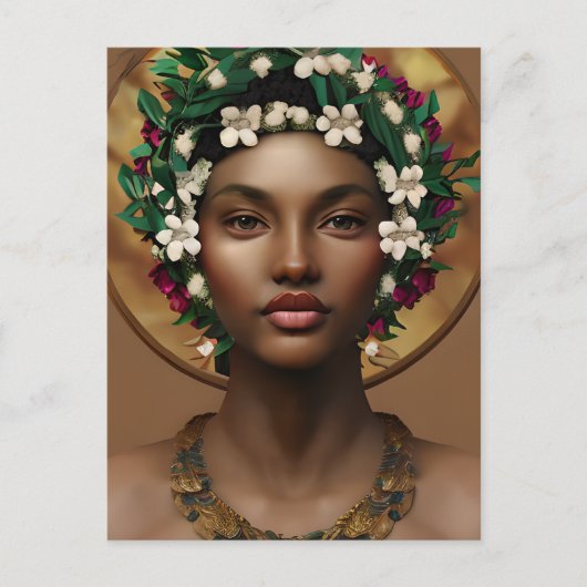 Schmerzen beim Power | Afrikanische Königin Postkarte (Vorderseite)