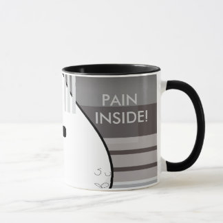 Schmerzen im Inneren! Tasse