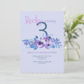 Schmerzen in blauer Einladung (Stehend Vorderseite)