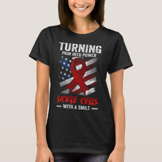 Schmerzen in den Power Kranken Zellen Patriotische T-Shirt