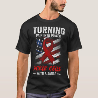 Schmerzen in den Power Kranken Zellen Patriotische T-Shirt