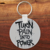Schmerzen in Power verwandeln Schlüsselanhänger (Rückseite)