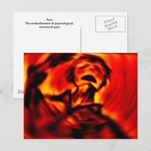 Schmerzen Postkarte (Vorne/Hinten)