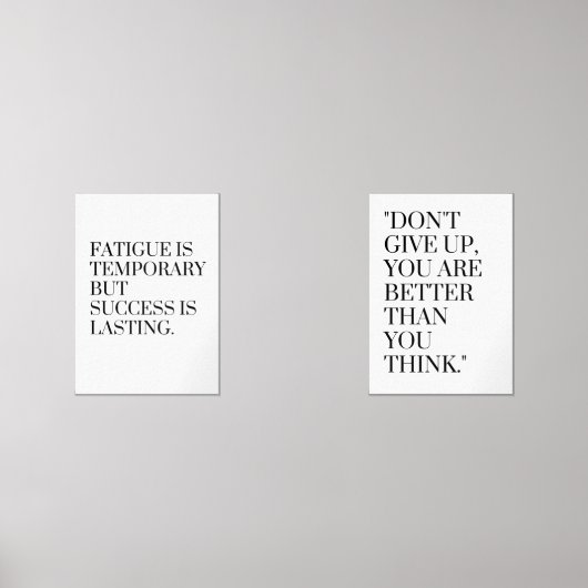 Schmerzen sind vorübergehend, aber Erfolg ist daue Bilderwand Sets (Vorderseite)