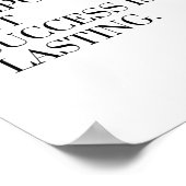 Schmerzen sind vorübergehend, aber Erfolg ist daue Poster (Ecke)