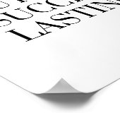 Schmerzen sind vorübergehend, aber Erfolg ist daue Poster (Ecke)