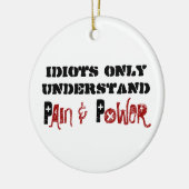 Schmerzen und Power (2 Seiten) - Autospiegel Keramik Ornament (Links)